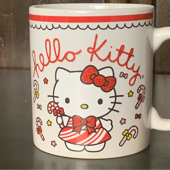 Hello Kitty Candy Cane Christmas Mug - Picture 2 of 9